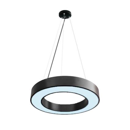 LED Prigušivi luster na sajli LED/45W/230V 3000-6500K crna + daljinski upravljač