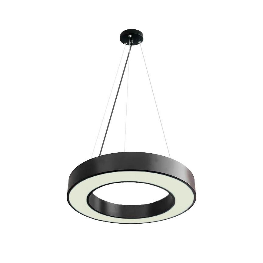 LED Prigušivi luster na sajli LED/45W/230V 3000-6500K crna + daljinski upravljač