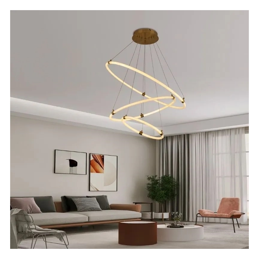 LED Prigušivi luster na sajli LED/45W/230V 3000-6500K + daljinski upravljač