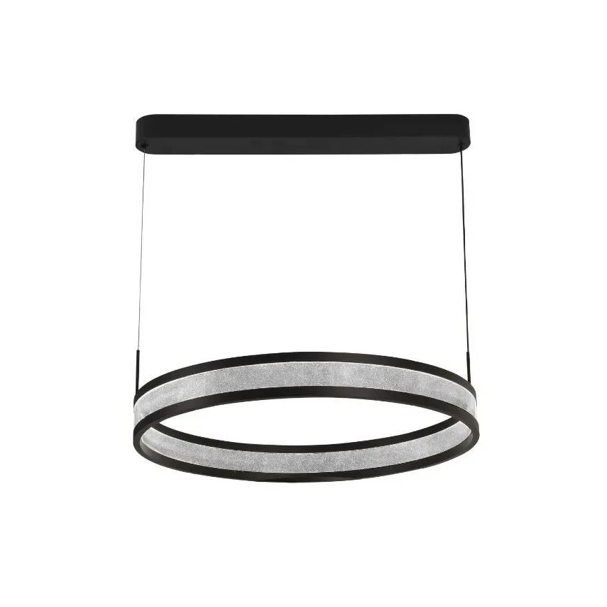 LED Prigušivi luster na sajli LED/45W/230V 3000-6500K crna + daljinski upravljač