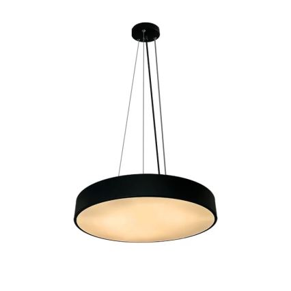 LED Prigušivi luster na sajli LED/50W/230V 3000-6500K crna + daljinski upravljač