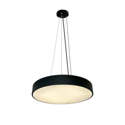 LED Prigušivi luster na sajli LED/50W/230V 3000-6500K crna + daljinski upravljač