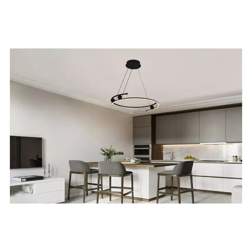LED Prigušivi luster na sajli LED/50W/230V 3000-6500K + daljinski upravljač