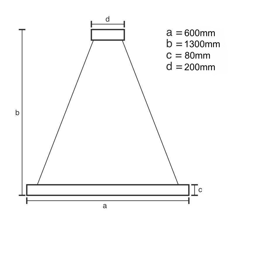 LED Prigušivi luster na sajli LED/50W/230V 3000-6500K + daljinski upravljač