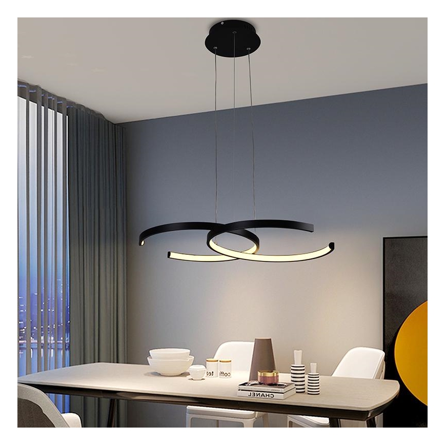 LED Prigušivi luster na sajli LED/50W/230V 3000-6500K + daljinski upravljač