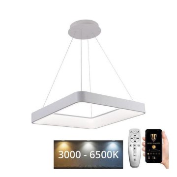 LED Prigušivi luster na sajli LED/55W/230V 3000-6500K bijela + daljinski upravljač