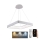 LED Prigušivi luster na sajli LED/55W/230V 3000-6500K bijela + daljinski upravljač
