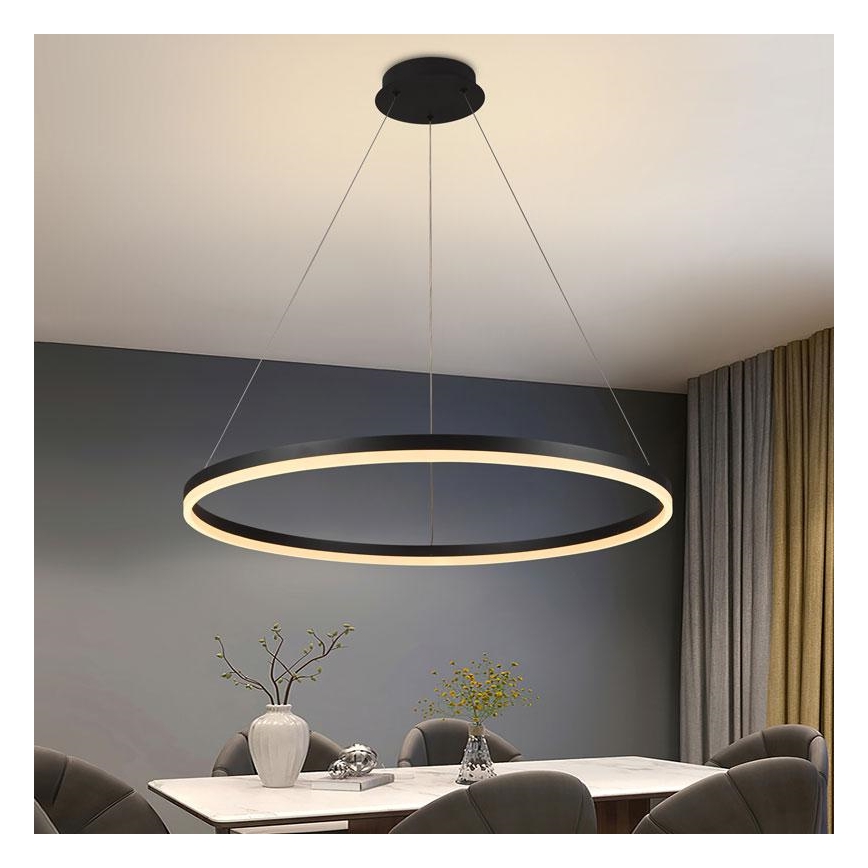 LED Prigušivi luster na sajli LED/55W/230V 3000-6500K + daljinski upravljač