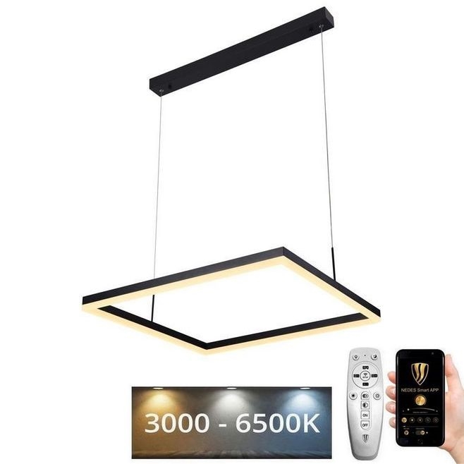 LED Prigušivi luster na sajli LED/55W/230V 3000-6500K + daljinski upravljač