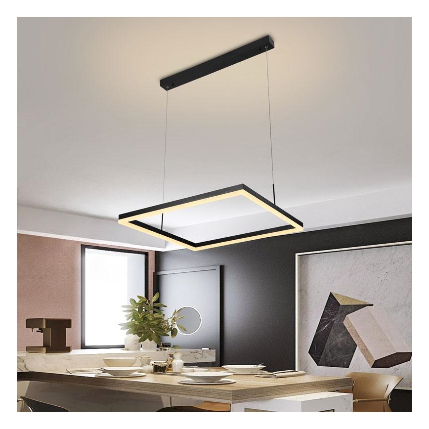 LED Prigušivi luster na sajli LED/55W/230V 3000-6500K + daljinski upravljač