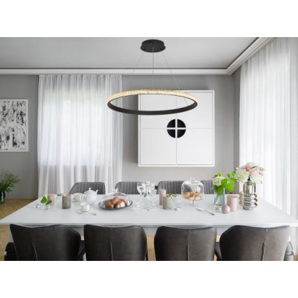 LED Prigušivi luster na sajli LED/55W/230V 3000-6500K + daljinski upravljač