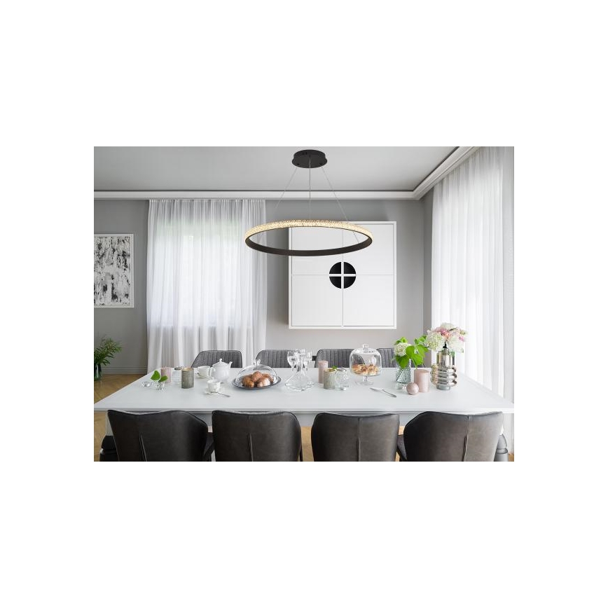 LED Prigušivi luster na sajli LED/55W/230V 3000-6500K + daljinski upravljač