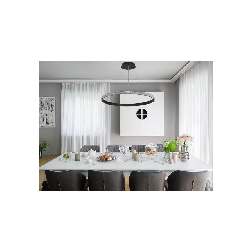 LED Prigušivi luster na sajli LED/55W/230V 3000-6500K + daljinski upravljač