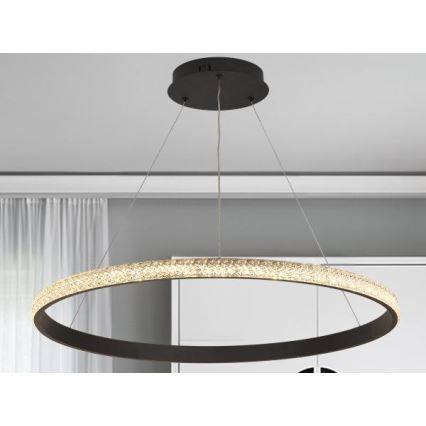 LED Prigušivi luster na sajli LED/55W/230V 3000-6500K + daljinski upravljač