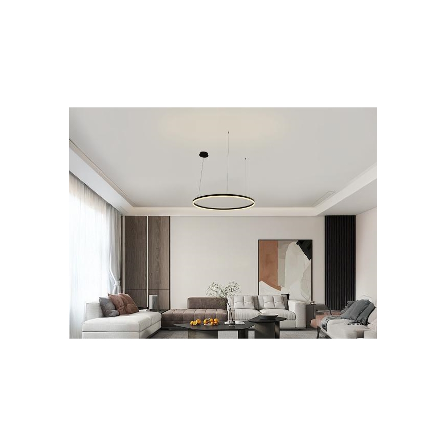 LED Prigušivi luster na sajli LED/55W/230V 3000-6500K + daljinski upravljač