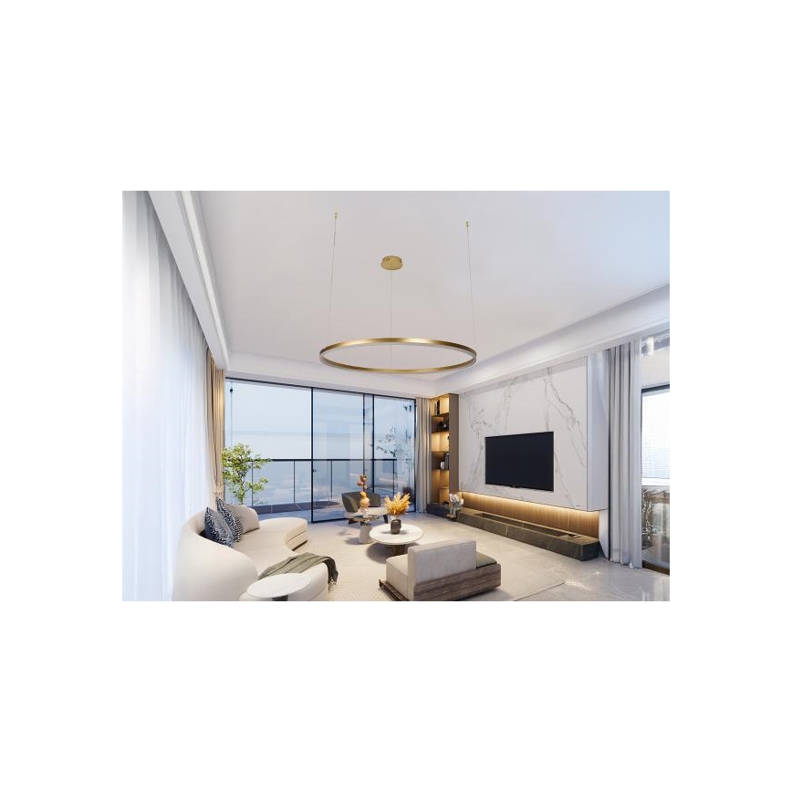 LED Prigušivi luster na sajli LED/55W/230V 3000-6500K + daljinski upravljač