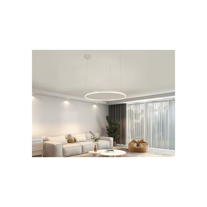 LED Prigušivi luster na sajli LED/55W/230V 3000-6500K + daljinski upravljač