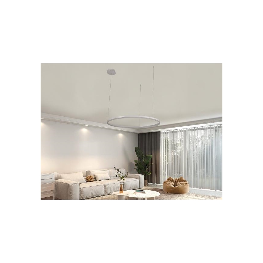 LED Prigušivi luster na sajli LED/55W/230V 3000-6500K + daljinski upravljač