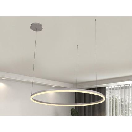 LED Prigušivi luster na sajli LED/55W/230V 3000-6500K + daljinski upravljač