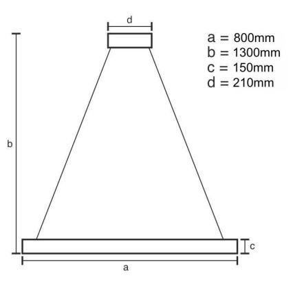 LED Prigušivi kristalni luster na sajli LED/60W/230V 3000-6500K zlatna + daljinski upravljač