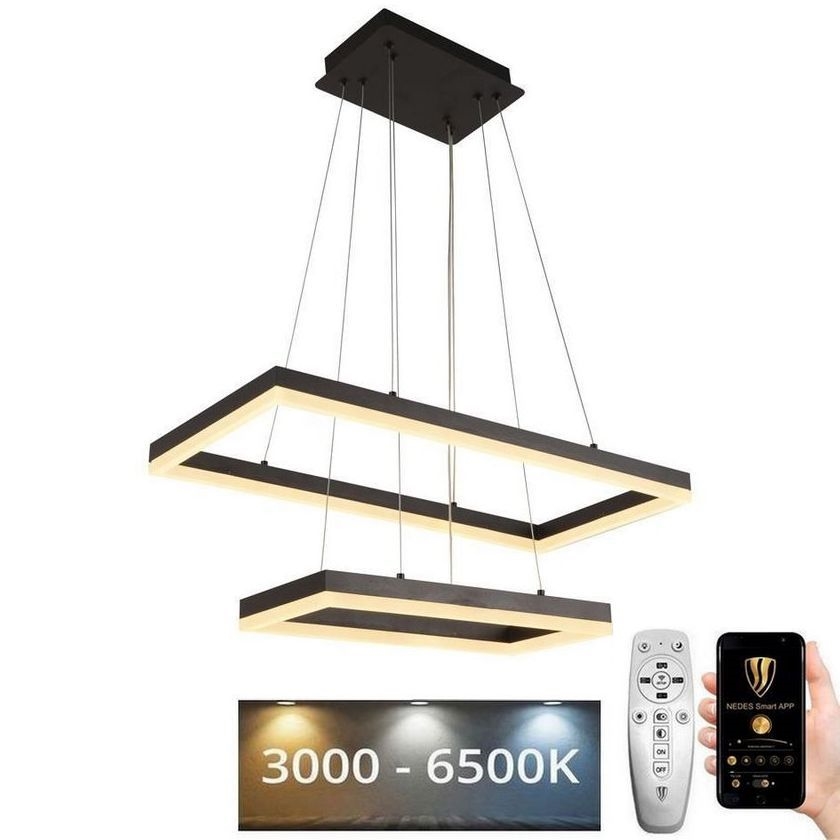 LED Prigušivi luster na sajli LED/65W/230V 3000-6500K + daljinski upravljač