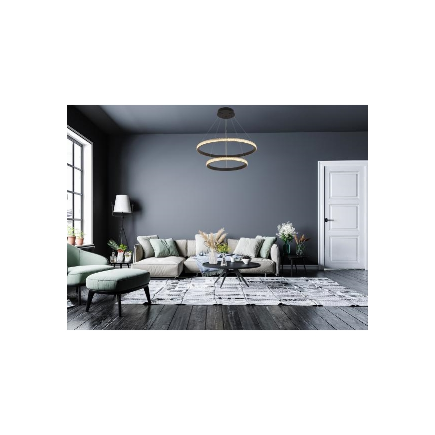 LED Prigušivi luster na sajli LED/65W/230V 3000-6500K + daljinski upravljač