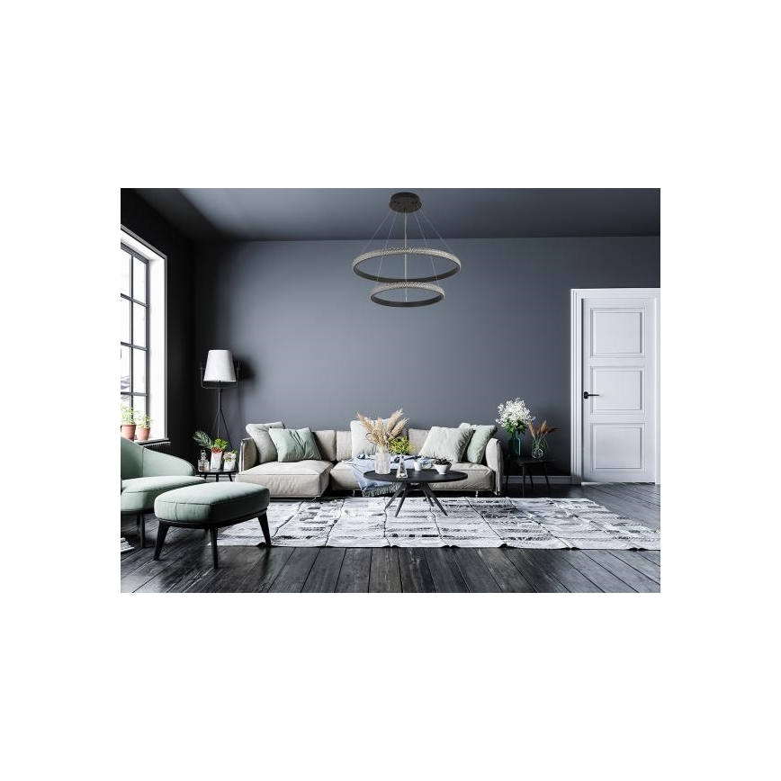 LED Prigušivi luster na sajli LED/65W/230V 3000-6500K + daljinski upravljač
