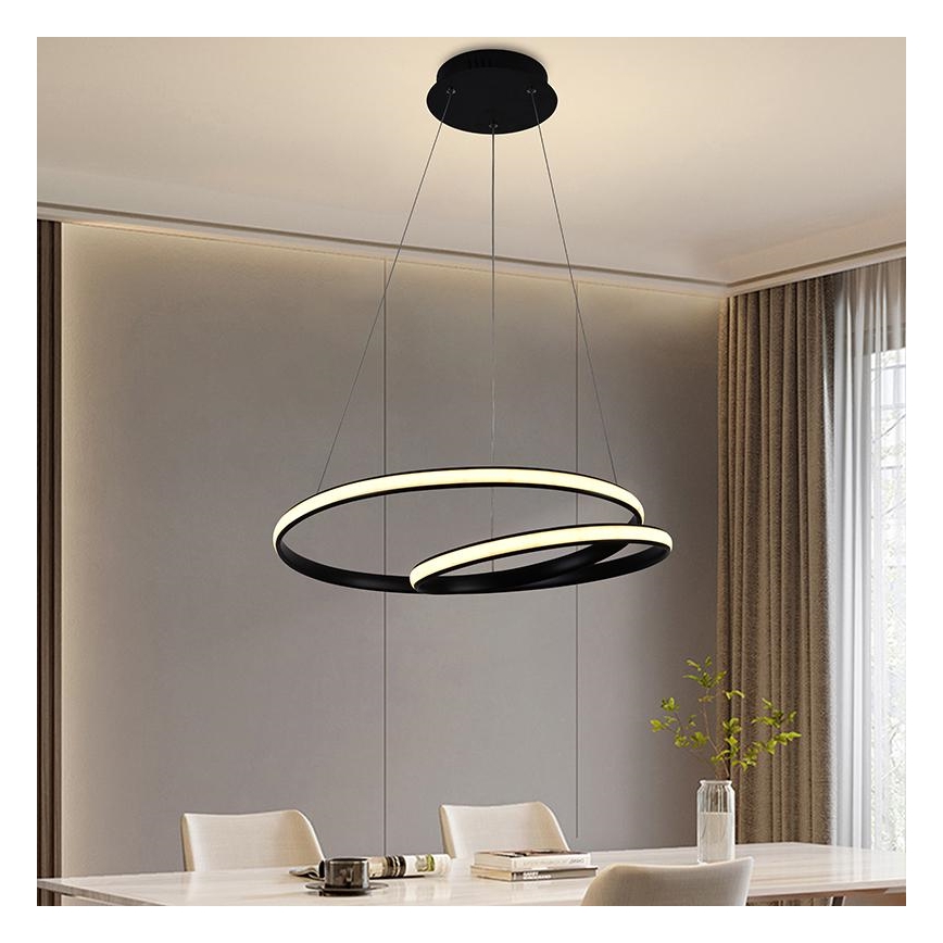 LED Prigušivi luster na sajli LED/65W/230V 3000-6500K + daljinski upravljač
