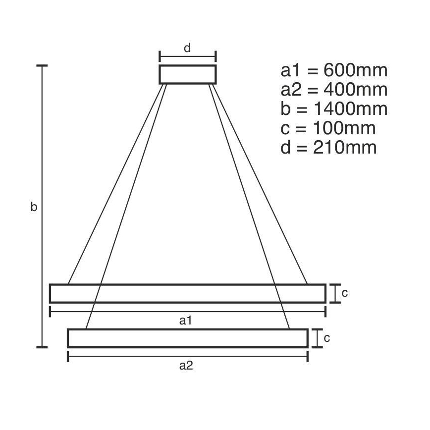 LED Prigušivi kristalni luster na sajli LED/65W/230V 3000-6500K sjajni krom + daljinski upravljač