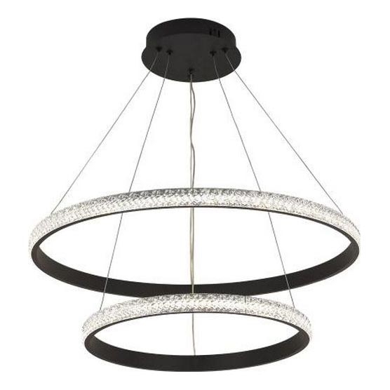LED Prigušivi luster na sajli LED/65W/230V 3000-6500K pr. 60 cm + daljinski upravljač
