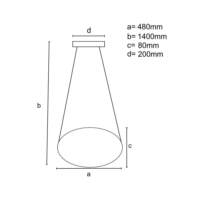 LED Prigušivi luster na sajli LED/65W/230V 3000-6500K smeđa + daljinski upravljač