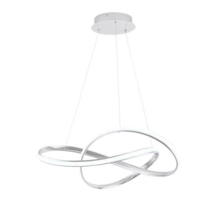 LED Prigušivi luster na sajli LED/70W/230V 3000-6500K pr. 60 cm bijela + daljinski upravljač