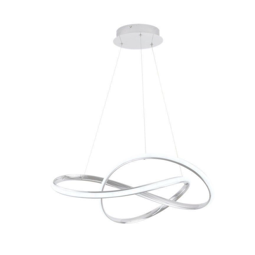 LED Prigušivi luster na sajli LED/70W/230V 3000-6500K pr. 60 cm bijela + daljinski upravljač