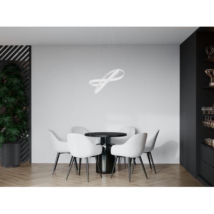 LED Prigušivi luster na sajli LED/70W/230V 3000-6500K bijela + daljinski upravljač