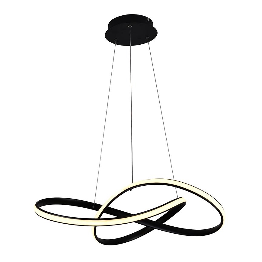 LED Prigušivi luster na sajli LED/70W/230V 3000-6500K pr. 55 cm + daljinski upravljač