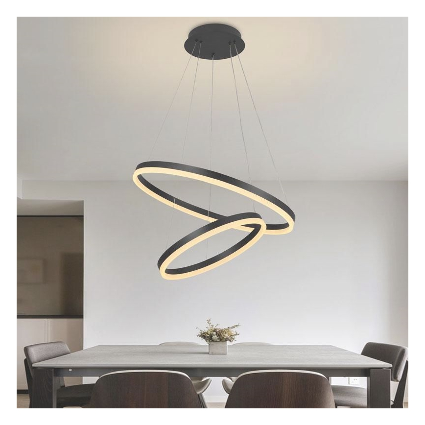 LED Prigušivi luster na sajli LED/70W/230V 3000-6500K + daljinski upravljač