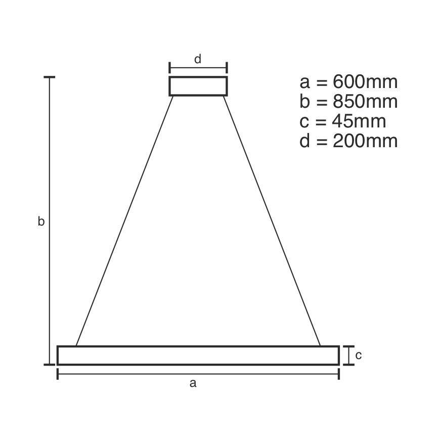 LED Prigušivi luster na sajli LED/70W/230V 3000-6500K + daljinski upravljač