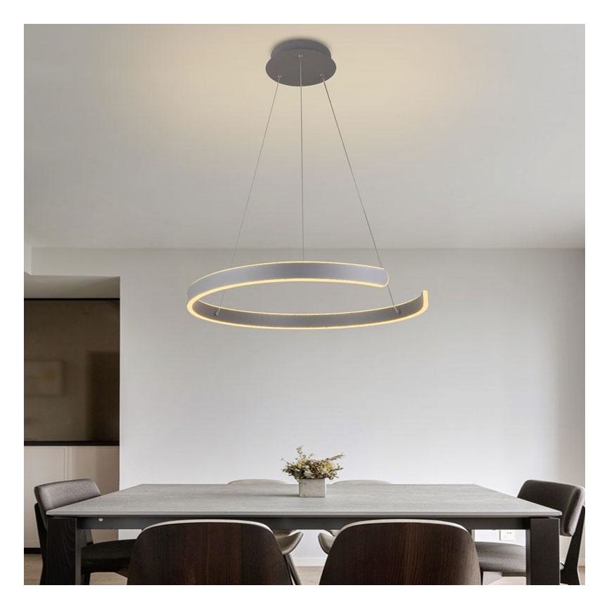 LED Prigušivi luster na sajli LED/70W/230V 3000-6500K + daljinski upravljač