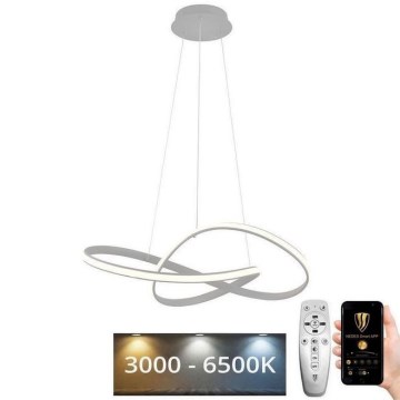 LED Prigušivi luster na sajli LED/70W/230V 3000-6500K pr. 55 cm + daljinski upravljač