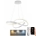 LED Prigušivi luster na sajli LED/70W/230V 3000-6500K pr. 60 cm bijela + daljinski upravljač