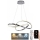 LED Prigušivi luster na sajli LED/70W/230V 3000-6500K pr. 60 cm sjajni krom + daljinski upravljač