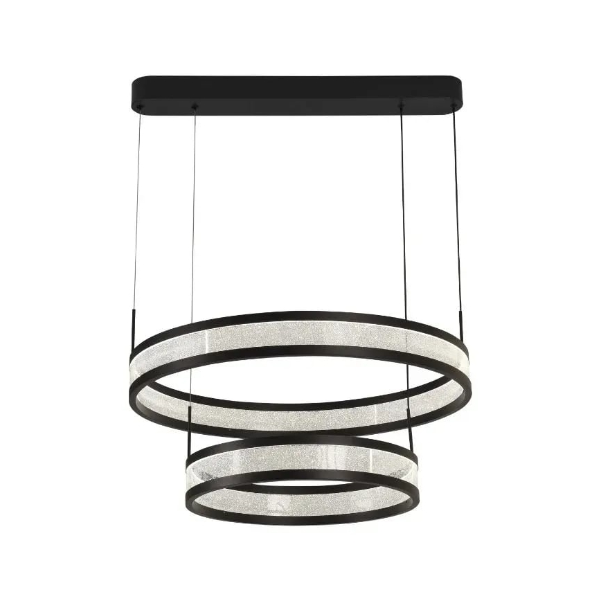 LED Prigušivi luster na sajli LED/70W/230V 3000-6500K crna + daljinski upravljač