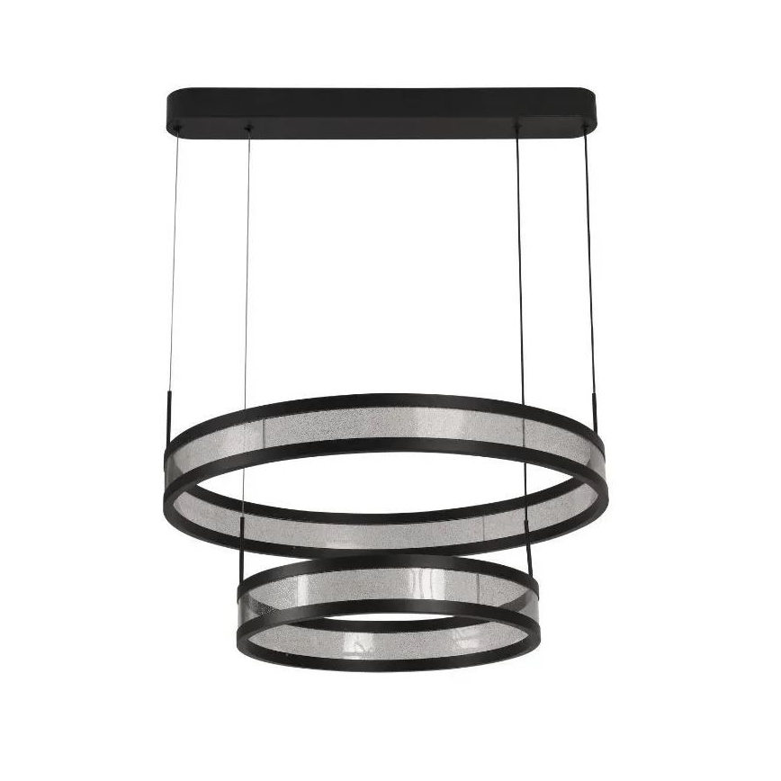 LED Prigušivi luster na sajli LED/70W/230V 3000-6500K crna + daljinski upravljač