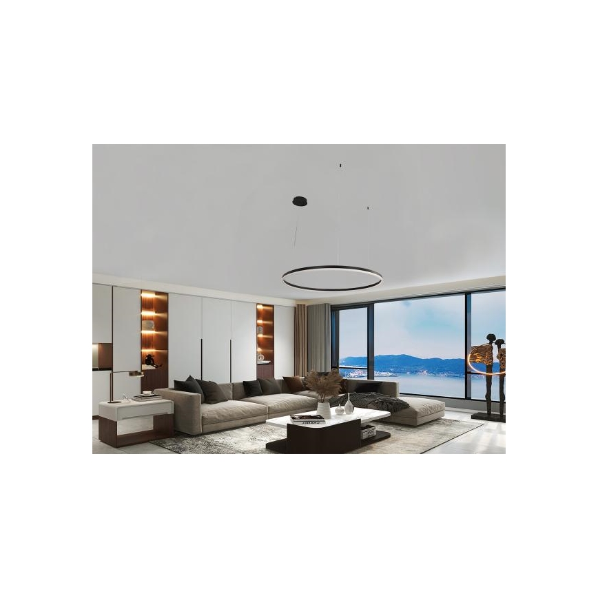 LED Prigušivi luster na sajli LED/72W/230V 3000-6500K + daljinski upravljač
