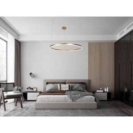 LED Prigušivi luster na sajli LED/72W/230V 3000-6500K + daljinski upravljač