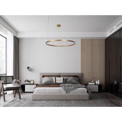 LED Prigušivi luster na sajli LED/72W/230V 3000-6500K + daljinski upravljač