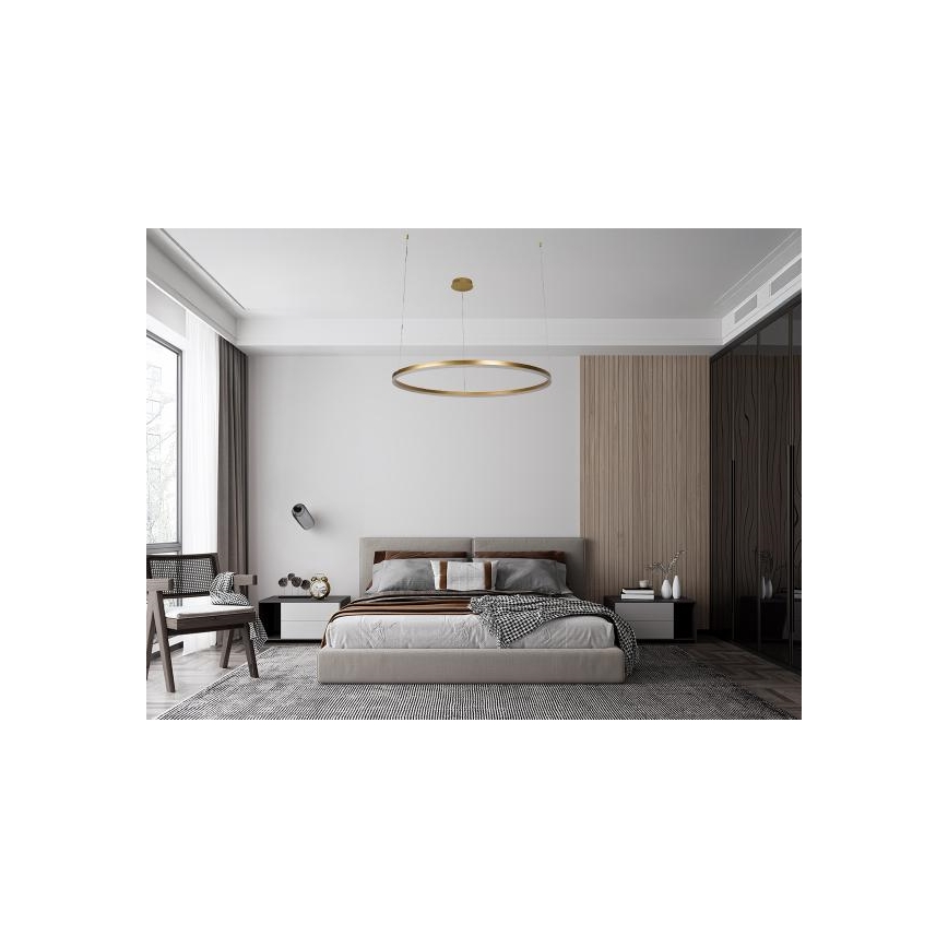 LED Prigušivi luster na sajli LED/72W/230V 3000-6500K + daljinski upravljač