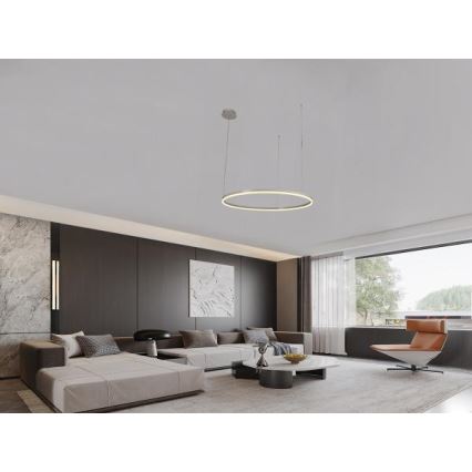 LED Prigušivi luster na sajli LED/72W/230V 3000-6500K + daljinski upravljač