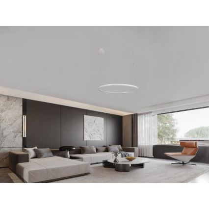 LED Prigušivi luster na sajli LED/72W/230V 3000-6500K + daljinski upravljač