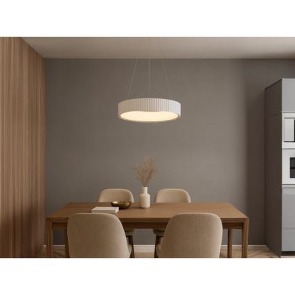 LED luster na sajli s mogućnošću prigušivanja LED/75W/230V 3000-6500K, promjer 49 cm + daljinski upravljač